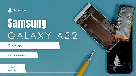 Samsung galaxy A52 | Screen, lcd repair | Display replacement | Repair video