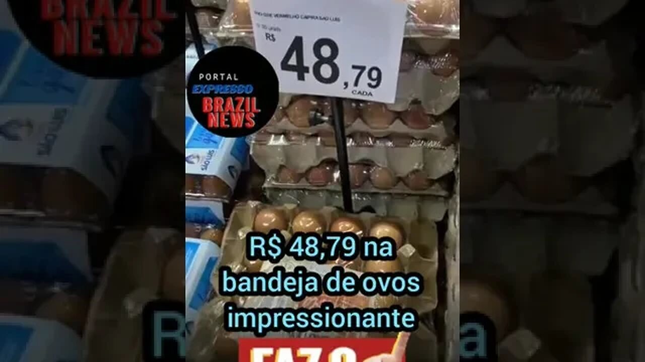 bandeja de ovo ultrapassa r$ 48 e o salário mínimo r$ 18 de aumento mas para quem fez o L o choro