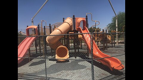 Fenced off playground in Spring Valley to get repaired after two fires in 2016