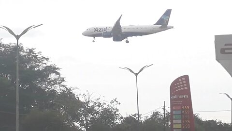 Airbus A320NEO PR-YRK na final antes de pousar em Manaus vindo de Boa Vista