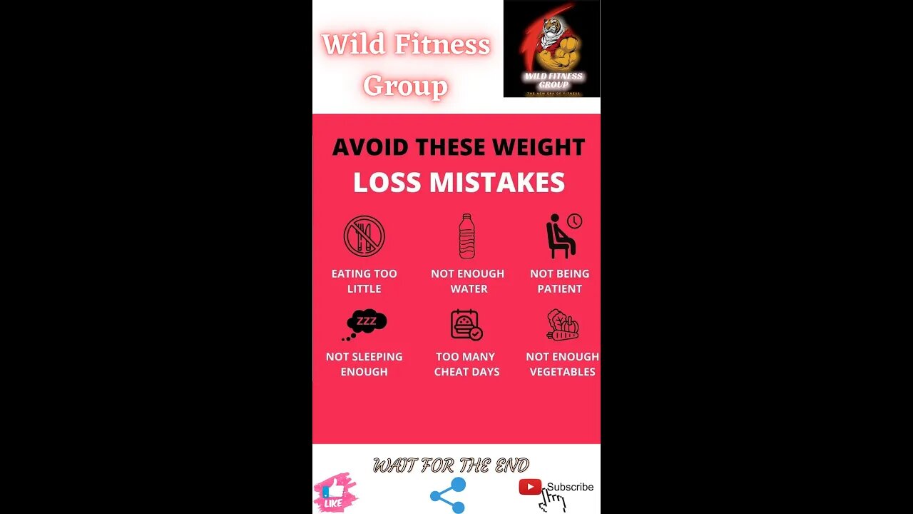 🔥Avoid these weight loss mistakes🔥#shorts🔥#viralshorts🔥#fitnessshorts🔥#wildfitnessgroup🔥