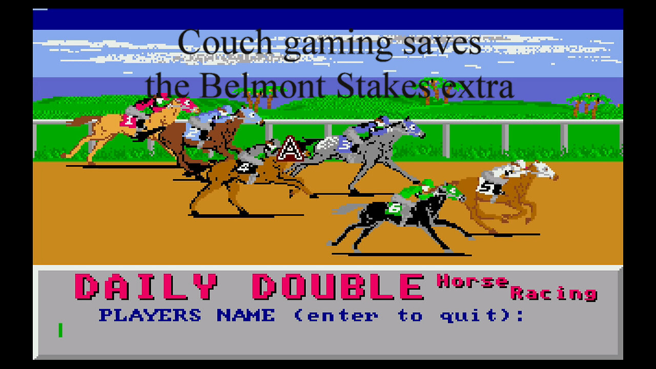 Couch gaming Daily Double Horse Racing extra (amiga)