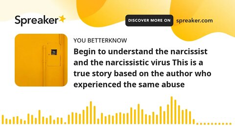 Begin to understand the narcissist and the narcissistic virus This is a true story based on the auth