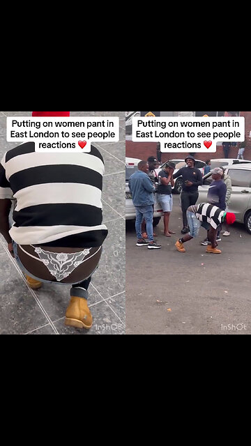 Putting on Women's Pants in London to see their Reaction