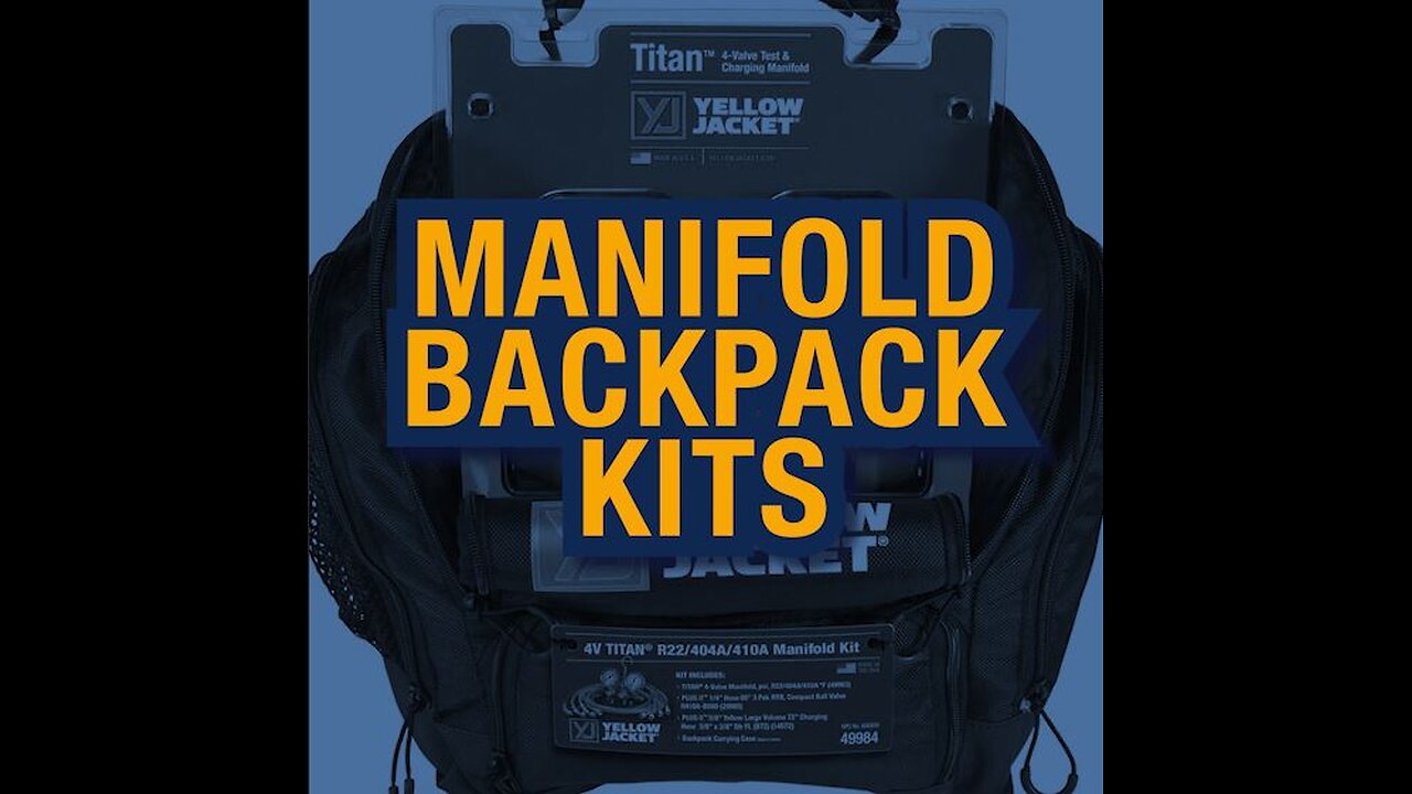 MANIFOLD KITS WITH BACKPACK