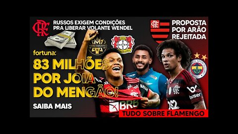 83 MILHÕES: ALEMÃES QUEREM JOIA DO FLAMENGO! GRANDE NOTÍCIA! PROPOSTA POR ARÃO! PROBLEMA COM REFORÇO