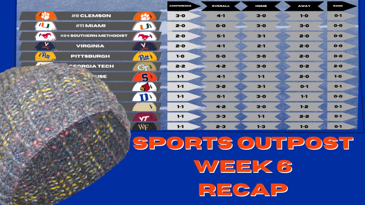 Pony's Continues To Win In Conference, ACC Week 6 Recap & Standings-Roady Style