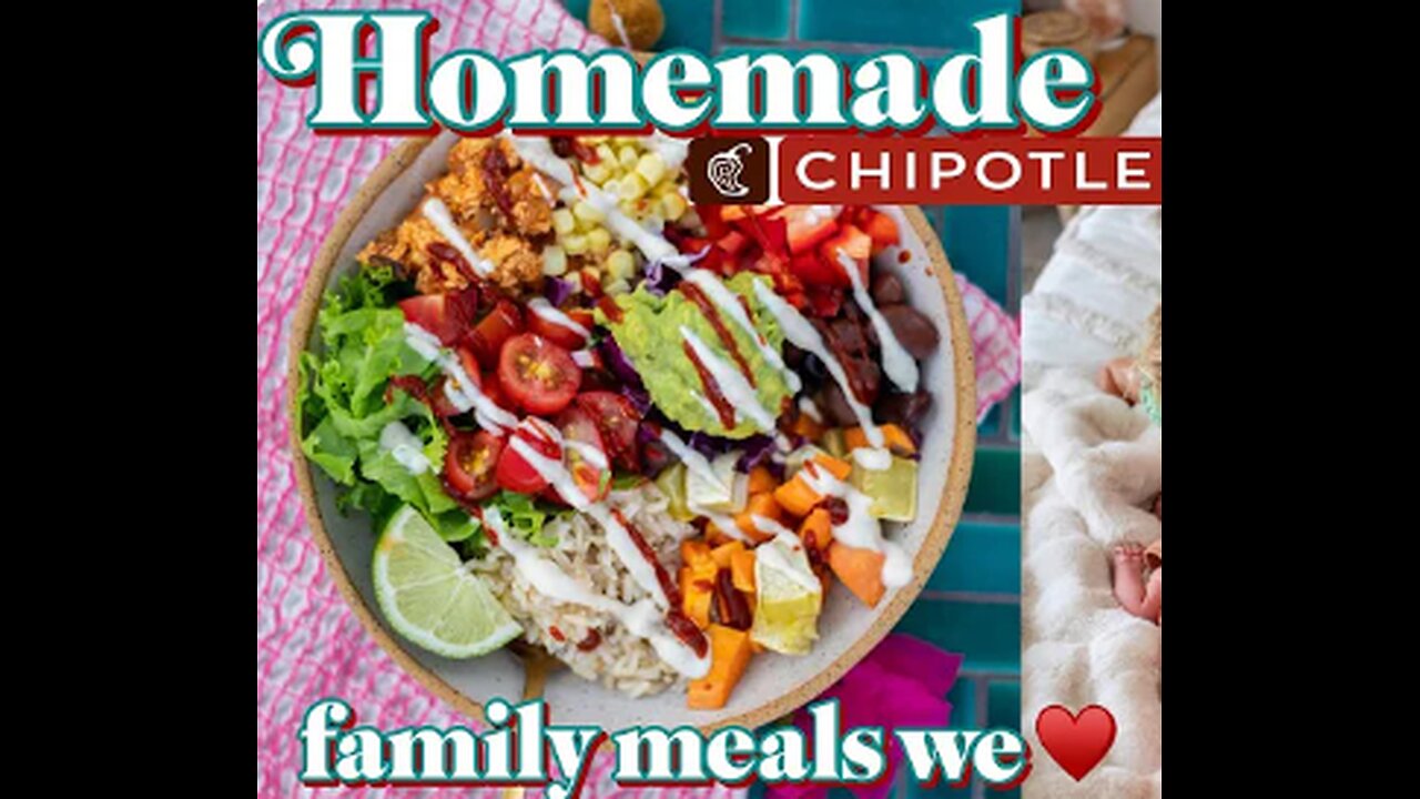 Delicious Homemade Chipotle Bowls w/ Sofritas