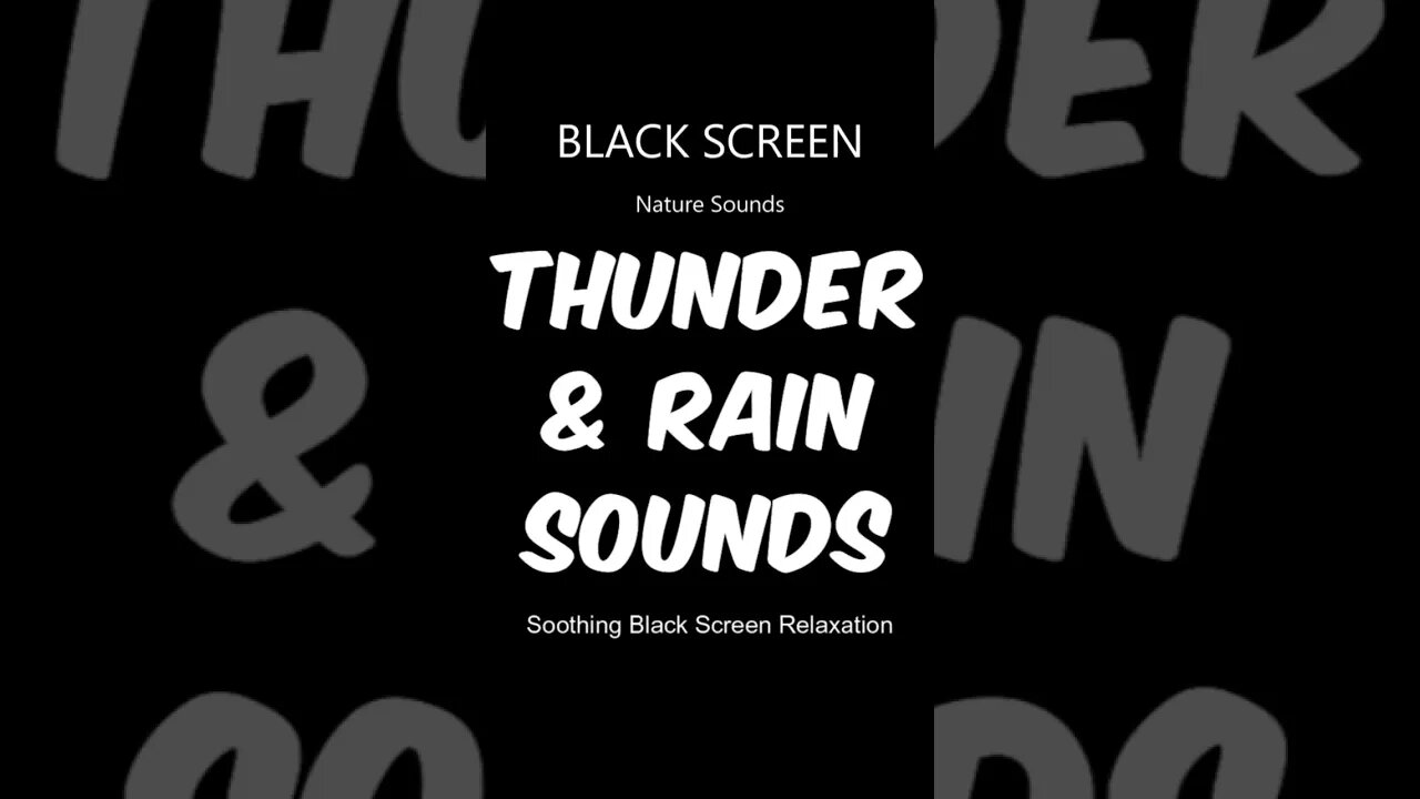 10 Hour Rain and Thunderstorm Sleep Videos #sleepsounds #whitenoise #rainsounds #blackscreen