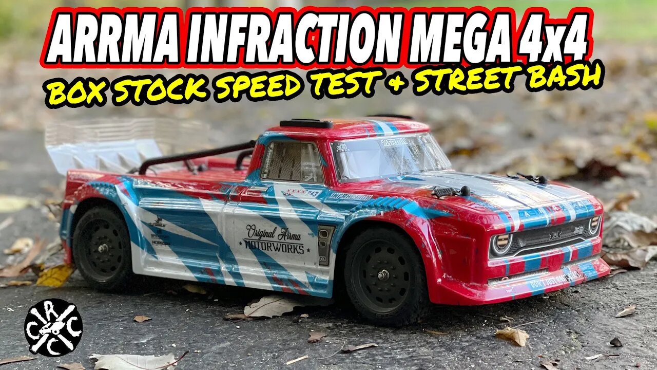 ARRMA Infraction Mega 4x4 Speed Test & Street Bash!