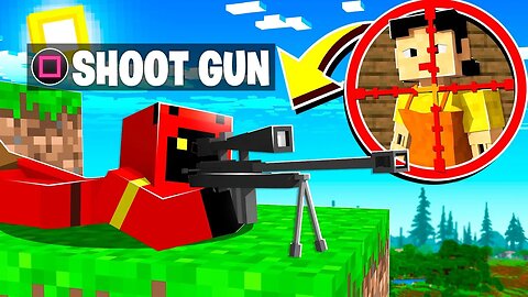 Minecraft Squid Game, With GUNS Mod