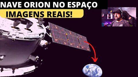 INCRÍVEL IMAGEM REAL DA ARTEMIS 1 NO ESPAÇO!