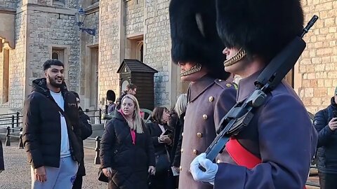 Tower of London Guards marching #toweroflondon