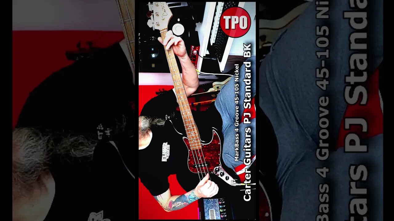 Funky Victor Wooten / Setup Carter Guitars PJ Standard BK / MarkBass 4 Groove 45-105 Nickel #SHORT