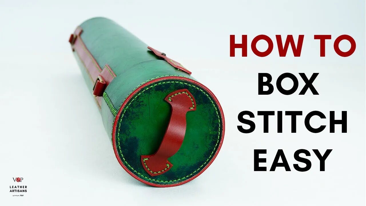 How To Box Stitch Leather, The Easy Way