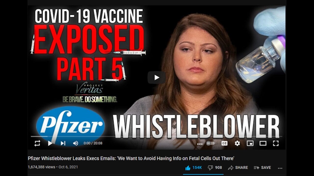 Pfizer Whistleblower Leaks Execs Emails: ‘We Want to Avoid Having Info on Fetal Cells Out There'