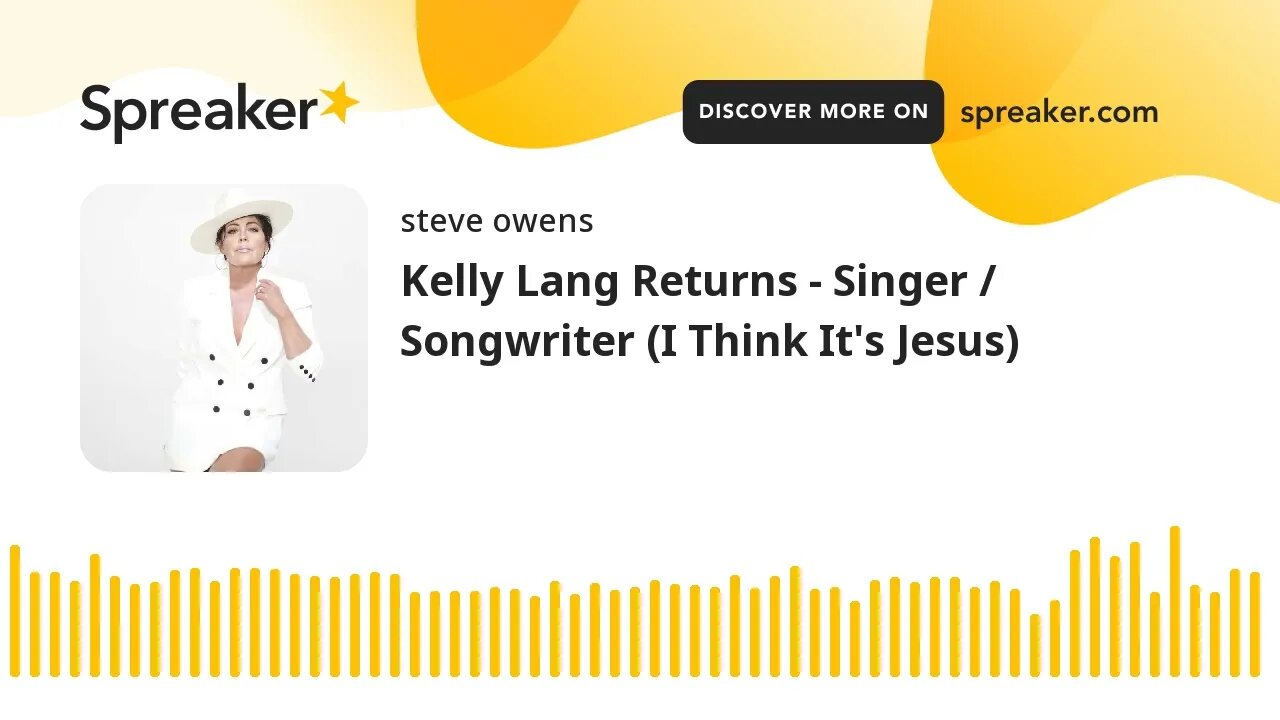 Kelly Lang Returns - Singer / Songwriter (I Think It's Jesus)