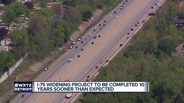 I-75 project will be done years earlier