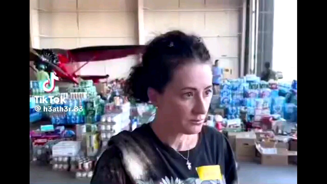 lady has been working nonstop helping the victims since the hurricane hit and this was her response