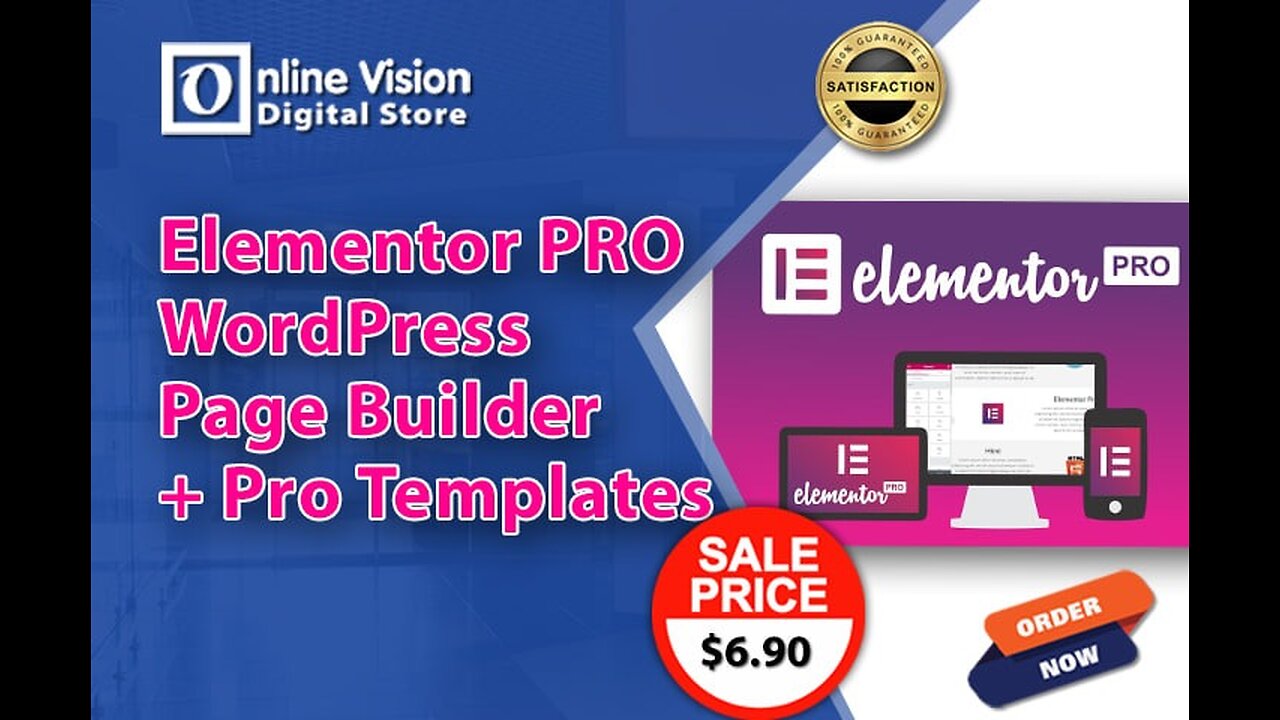 Buy Elementor Pro Only For $6.90 | Elementor Pro Wordpress Page Builder | Original License Key