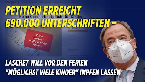 Petition gegen Kinder-Impfpflicht erreicht 690.000 Unterschriften– Lambrecht will keinen Zwang