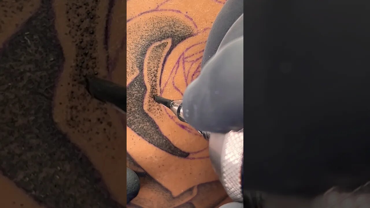 Shading A Rose Tattoo