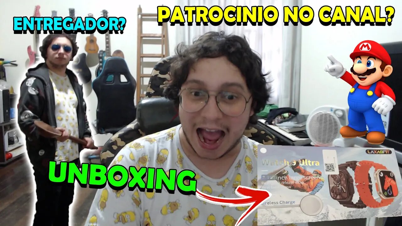 UNBOXING DO PRIMEIRO ITEM DE PATROCINIO DO CANAL