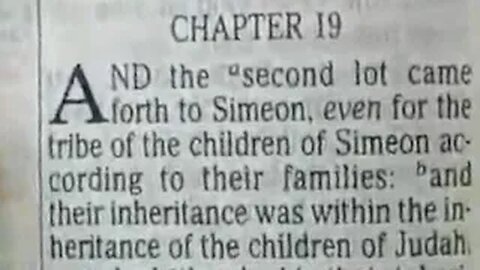 Joshua: Chapters 19-21
