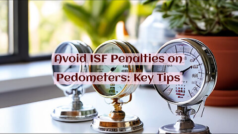 Mastering ISF Compliance: A Guide to Importing Pedometers Without Penalties