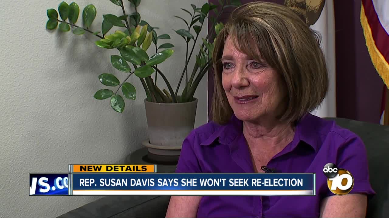 Rep. Susan Davis says she will not run in 2020