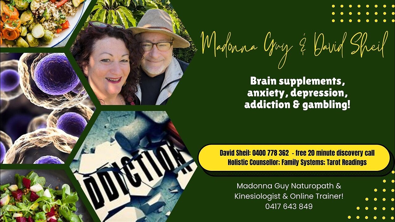 David and Madonna chatting about supplements for OCD, Addictions, Gambling, Depression, Anxiety!