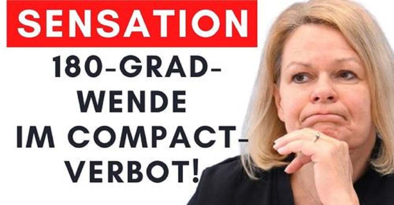 Beweise aufgetaucht: Faeser fälschte Gründe für Compact Verbot!