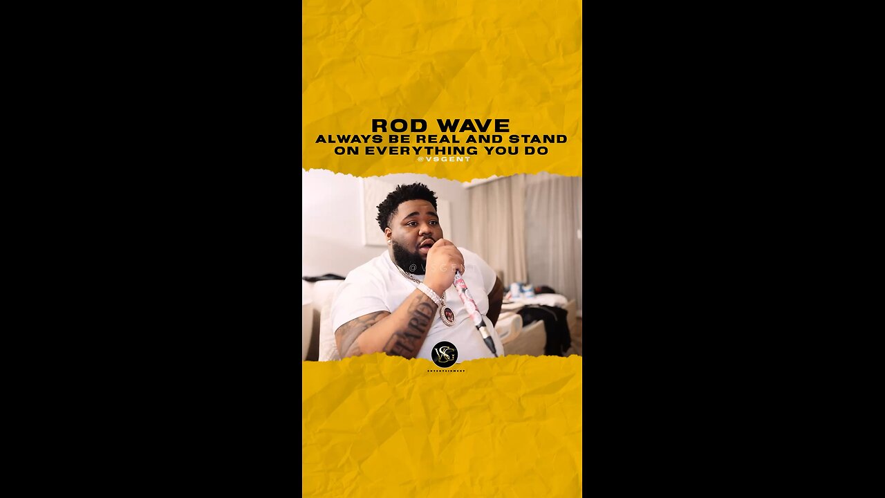 @rodwave Always be real and stand on everything you do. #rodwave 🎥 @montreality