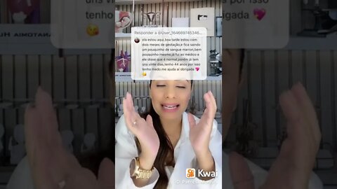 Estou no início da gravidez e percebo um pequeno sangramento tenho 44 anos tenho medo