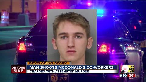 Deputies: McDonald's employee shot two female coworkers, left them fighting for their lives