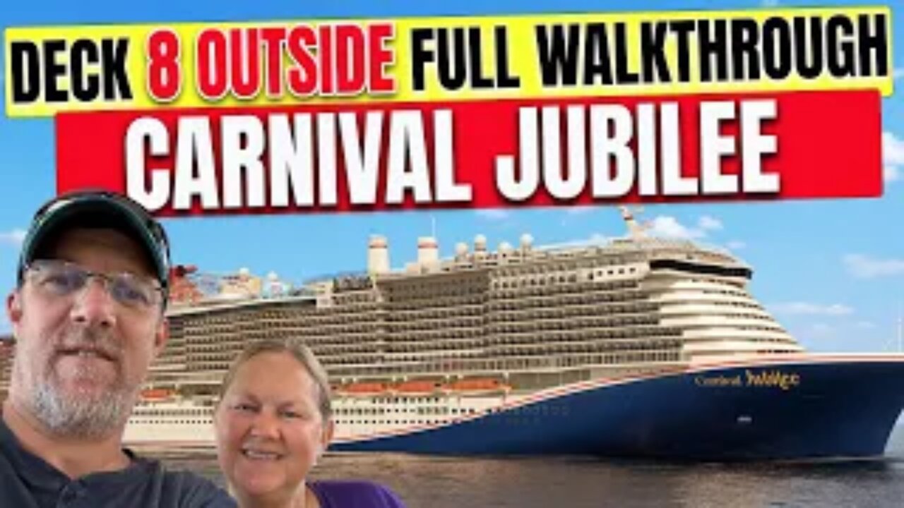 Carnival Jubilee Public Deck 8 Outside | Tall Man's Cruise Adventures