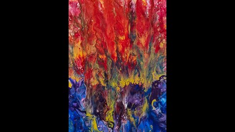 087 - "Turbulence" - Abstract Art - Fluid Art - Paint Pouring Blooper - Dutch Pour