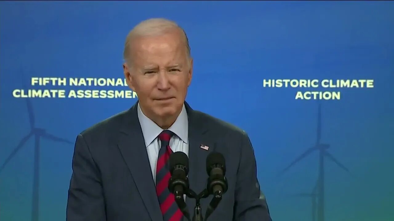 Joe Biden, Heavily Slurring, Struggles To Read Remarks From Gigantic Teleprompter