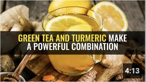 Green tea and turmeric make a powerful combination