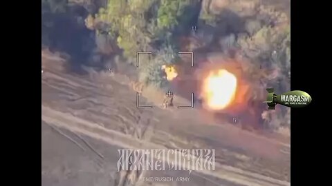 RM70 rocket launcher hit with Russian Lancet kamikaze drone