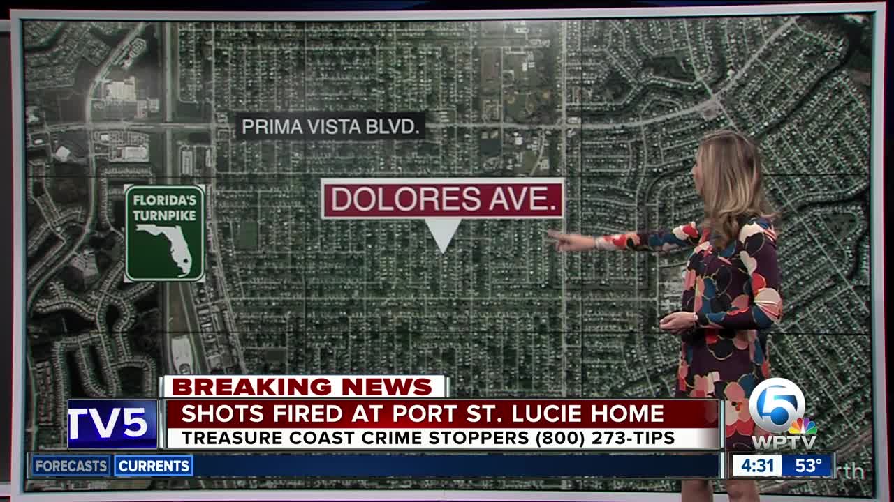 Shots fired at Port St. Lucie home