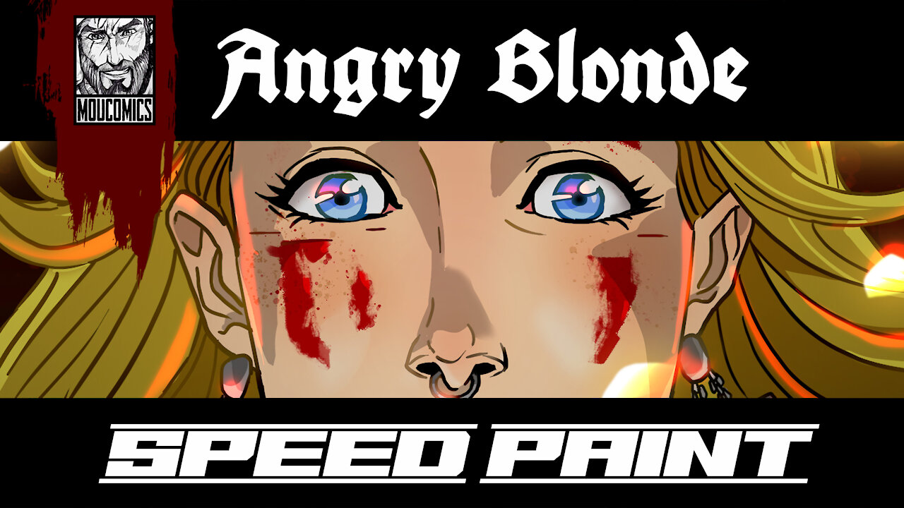 Angry Blonde 2020 - Speed Paint by Moucomics