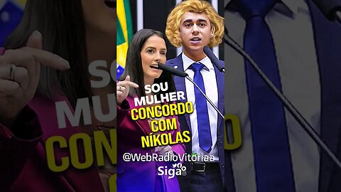 #PTistas Toma Invertida na Tribuna: "Vcs NÃO Vai calar a Maioria" #shorts #nikolas #mulher #peruca