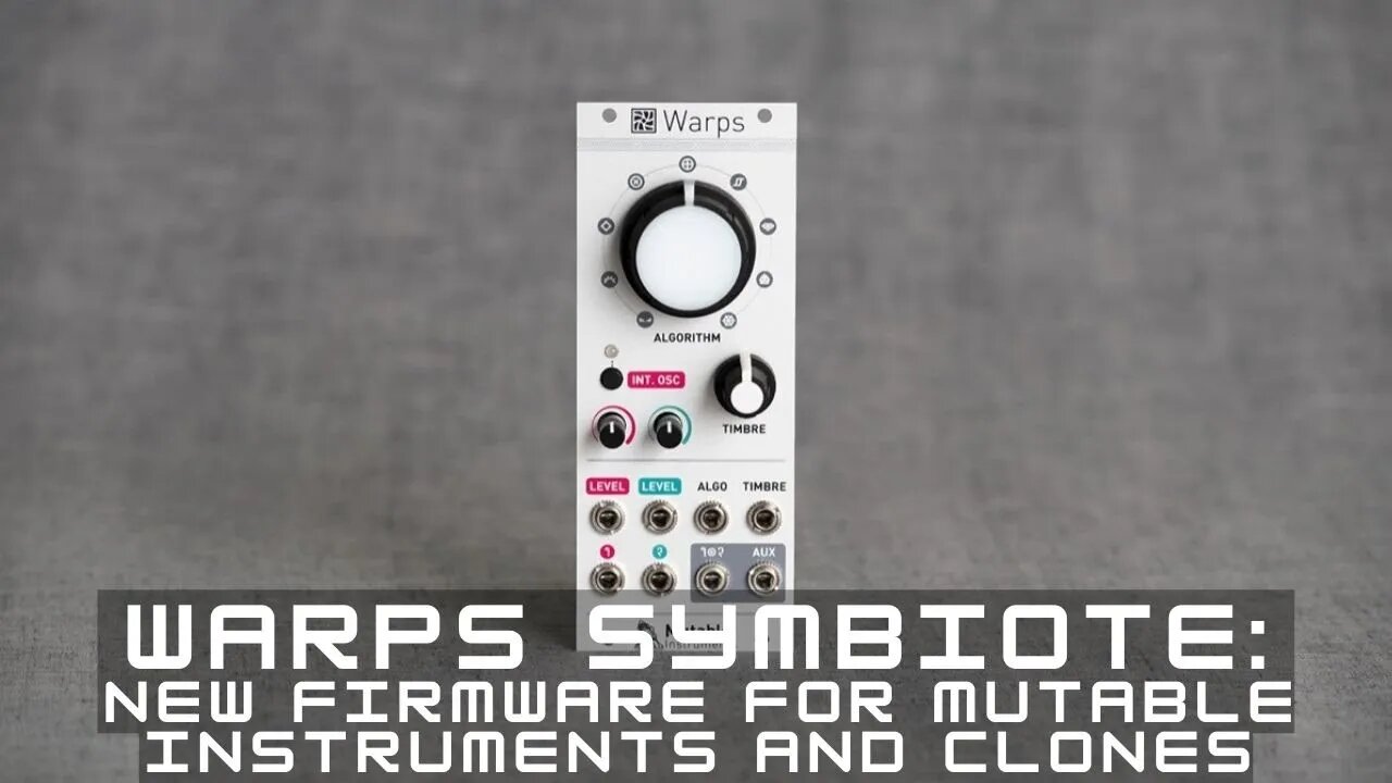 Warps Symbiote: New firmware for mutable instruments Warps and clones