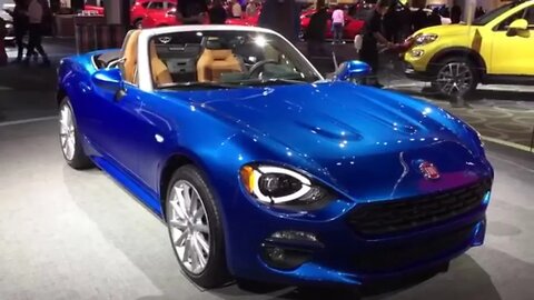 The 2017 Fiat 124 spider at the Detroit NAIAS auto show