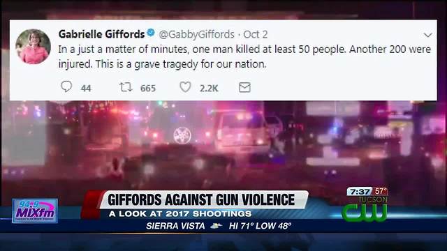 Giffords' reaction on 2017 shootings