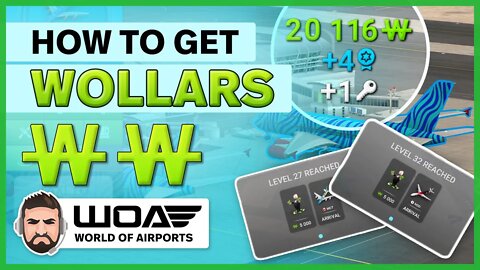 How to Earn Money in World of Airports (W Bucks, Wollars, W Dollars, or Money Currency)