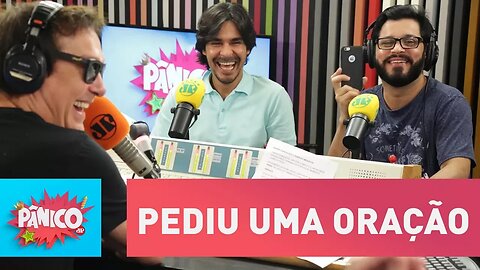 André Gonçalves pediu uma oração para o pastor | Pânico