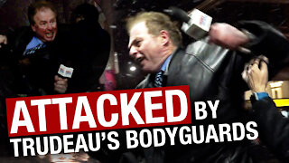 SHOCKING: Rebel News journalist ASSAULTED by Trudeau's bodyguards