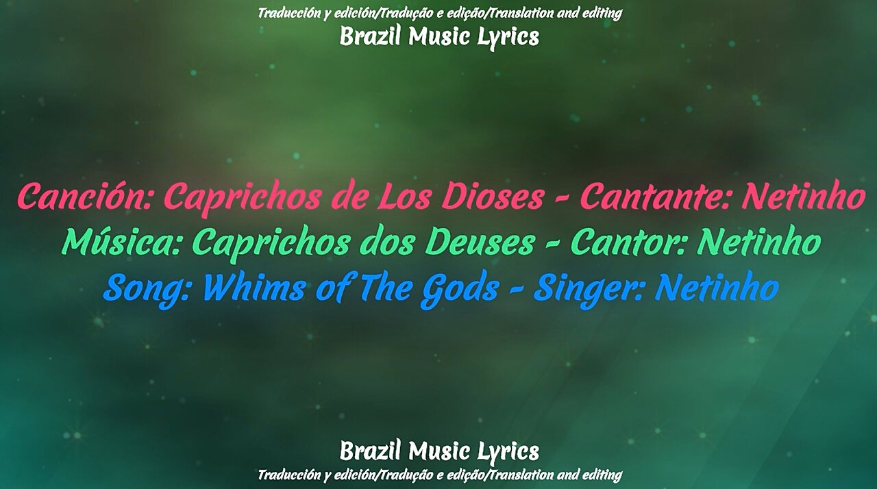 Brazil Music: Whims of The Gods - Singer: Netinho